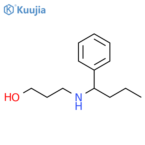 3-(1-phenylbutyl)aminopropan-1-ol structure