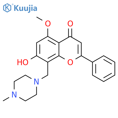 7-hydroxy-5-methoxy-8-(4-methylpiperazin-1-yl)methyl-2-phenyl-4H-chromen-4-one structure