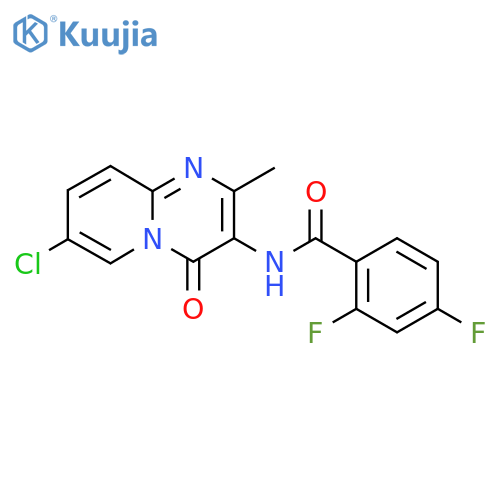 N-{7-chloro-2-methyl-4-oxo-4H-pyrido1,2-apyrimidin-3-yl}-2,4-difluorobenzamide structure