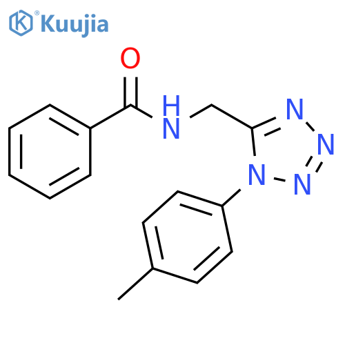 N-{1-(4-methylphenyl)-1H-1,2,3,4-tetrazol-5-ylmethyl}benzamide structure