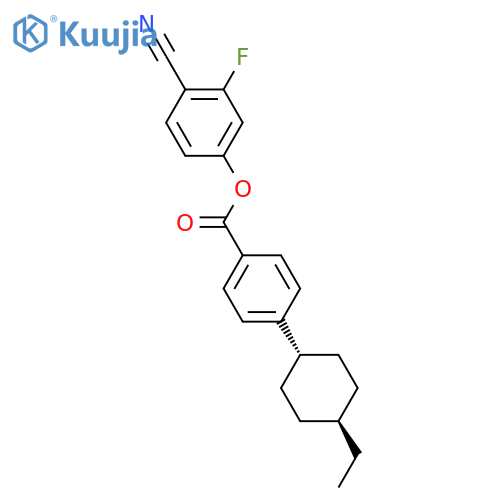 4-Cyano-3-fluorophenyl 4-(trans-4-ethylcyclohexyl)-benzoate structure