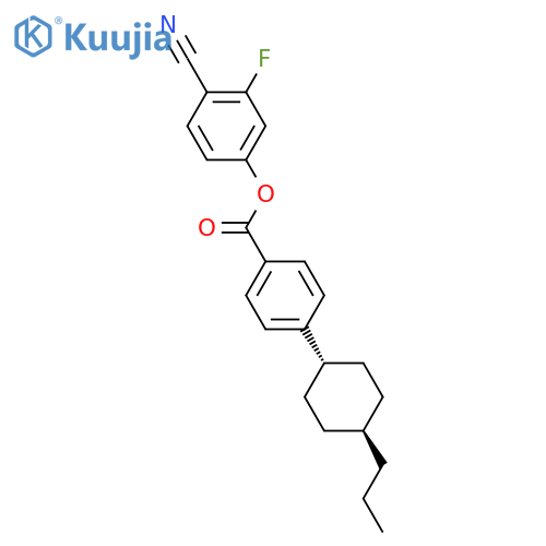 4-Cyano-3-fluorophenyl 4-(trans-4-Propylcyclohexyl)benzoate structure
