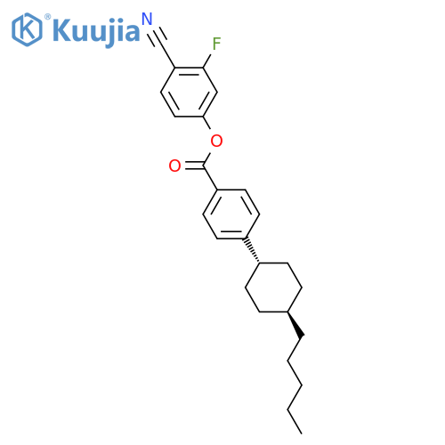 3-Fluoro-4-cyanophenyl trans-4-(4-N-Pentylcyclohexyl)benzoate structure