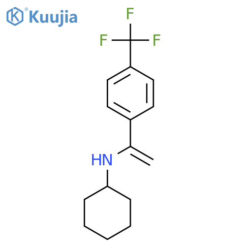 N-[1-[4-(Trifluoromethyl)phenyl]ethenyl]cyclohexanamine structure