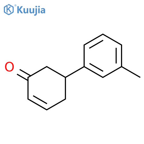 2-Cyclohexen-1-one, 5-(3-methylphenyl)-, (5R)- structure