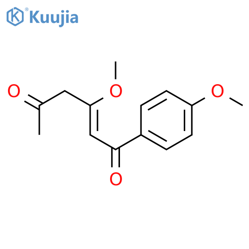 2-Hexene-1,5-dione, 3-methoxy-1-(4-methoxyphenyl)- structure