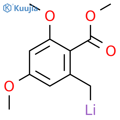 Lithium, [[3,5-dimethoxy-2-(methoxycarbonyl)phenyl]methyl]- structure