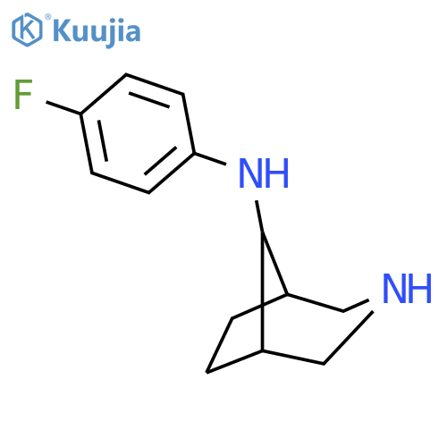 3-Azabicyclo[3.2.1]octan-8-amine, N-(4-fluorophenyl)- structure
