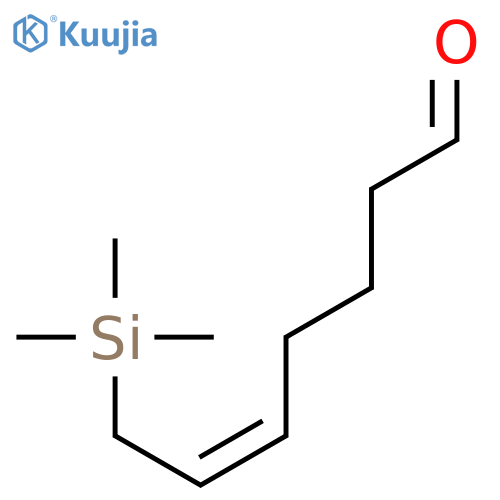 5-Heptenal, 7-(trimethylsilyl)-, (Z)- structure