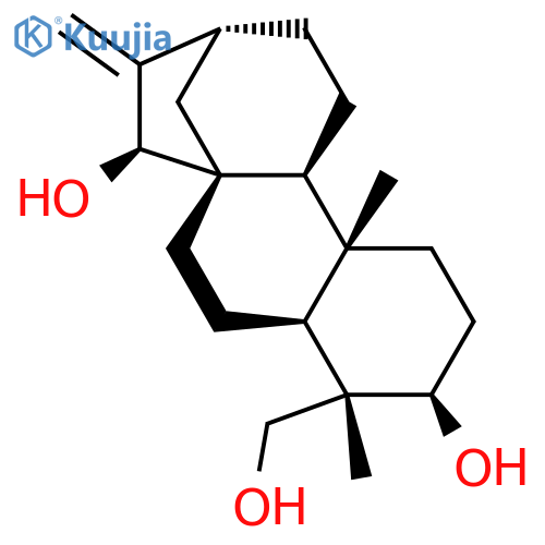 ent-16-Kaurene-3β,15β,18-triol structure