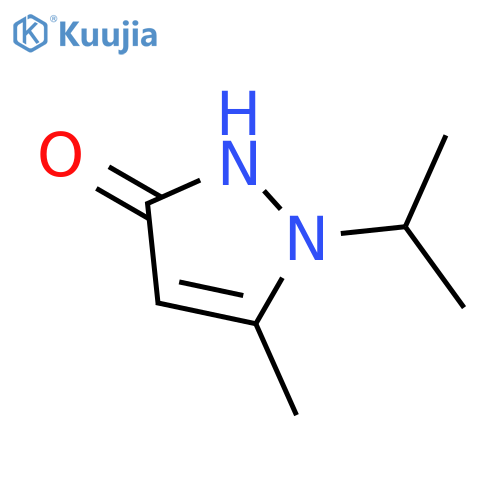 5-methyl-1-(propan-2-yl)-1H-pyrazol-3-ol structure
