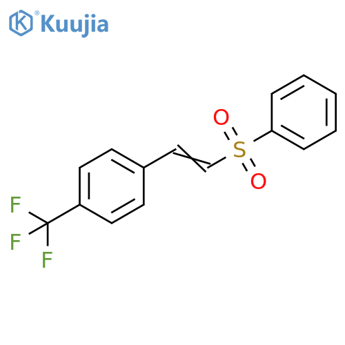 Benzene, 1-[2-(phenylsulfonyl)ethenyl]-4-(trifluoromethyl)- structure