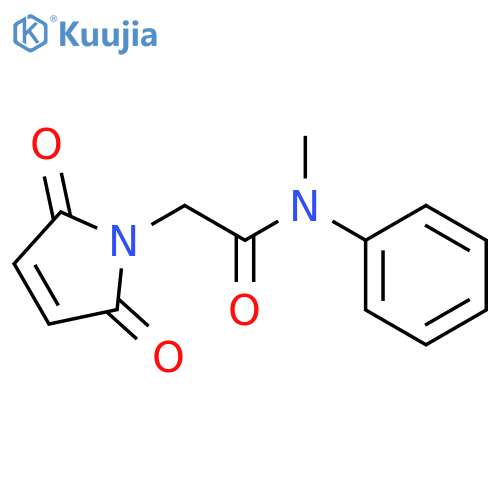 1H-Pyrrole-1-acetamide, 2,5-dihydro-N-methyl-2,5-dioxo-N-phenyl- structure