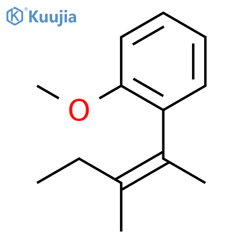Benzene, 1-[(1Z)-1,2-dimethyl-1-buten-1-yl]-2-methoxy- structure