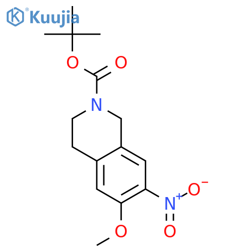 Tert-butyl 6-methoxy-7-nitro-1,2,3,4-tetrahydroisoquinoline-2-carboxylate structure