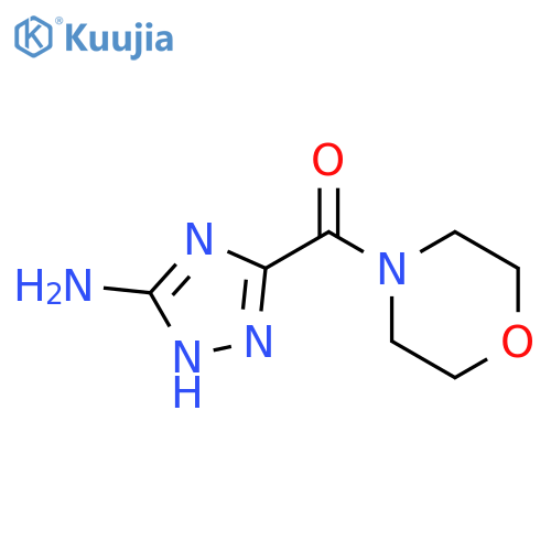 3-(4-morpholinylcarbonyl)-1H-1,2,4-triazol-5-amine structure