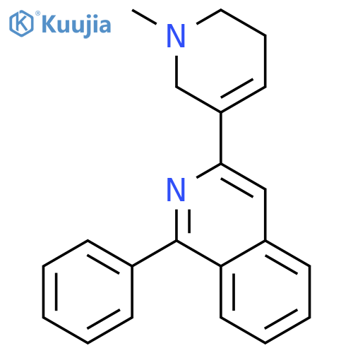 Isoquinoline, 1-phenyl-3-(1,2,5,6-tetrahydro-1-methyl-3-pyridinyl)- structure
