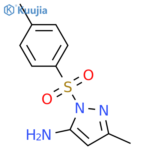 1H-Pyrazol-5-amine, 3-methyl-1-[(4-methylphenyl)sulfonyl]- structure