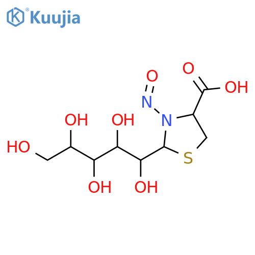 1-C-(4-carboxy-3-nitroso-1,3-thiazolidin-2-yl)pentitol structure