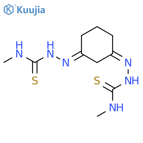 2,2'-(1,3-Cyclohexanediylidene)bis[N-methyl-1-hydrazinecarbothioamide] structure