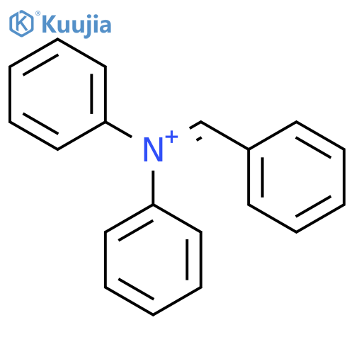 Benzenaminium, N-phenyl-N-(phenylmethylene)- structure