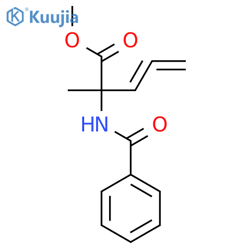 3,4-Pentadienoic acid, 2-(benzoylamino)-2-methyl-, methyl ester structure