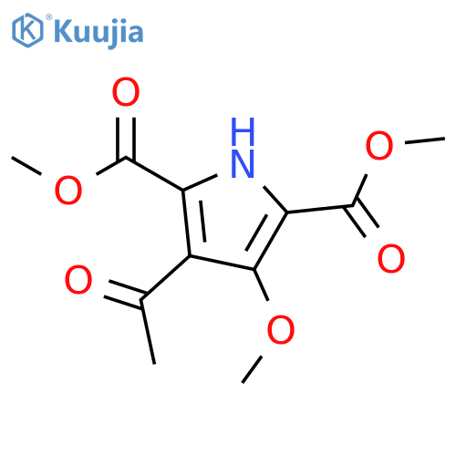 1H-Pyrrole-2,5-dicarboxylic acid, 3-acetyl-4-methoxy-, dimethyl ester structure