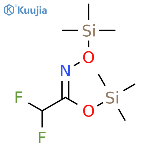 Trimethylsilyl 2,2-difluoro-N-[(trimethylsilyl)oxy]ethanimidate structure