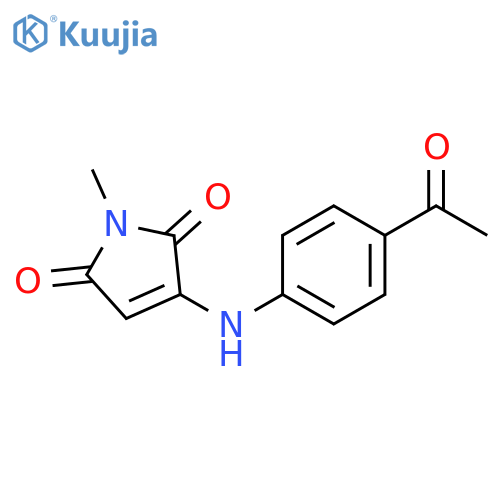 3-(4-acetylphenyl)amino-1-methyl-2,5-dihydro-1H-pyrrole-2,5-dione structure