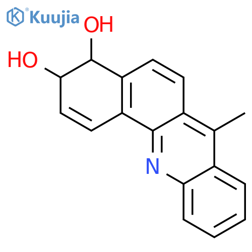 Benz[c]acridine-3,4-diol,3,4-dihydro-7-methyl-, trans- (9CI) structure