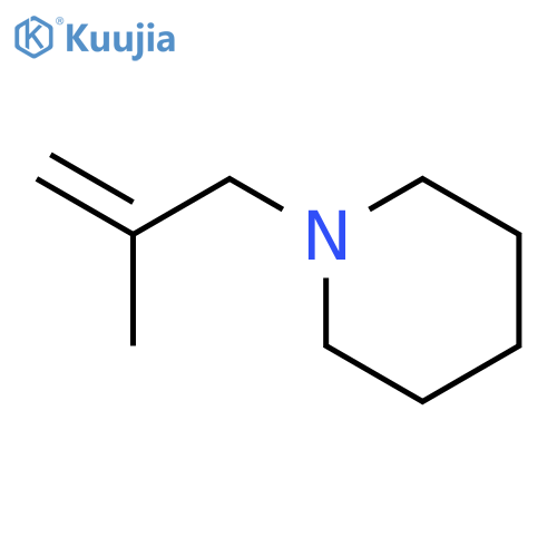 1-(2-methylprop-2-en-1-yl)piperidine structure