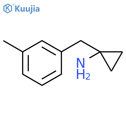 1-(3-methylphenyl)methylcyclopropan-1-amine structure
