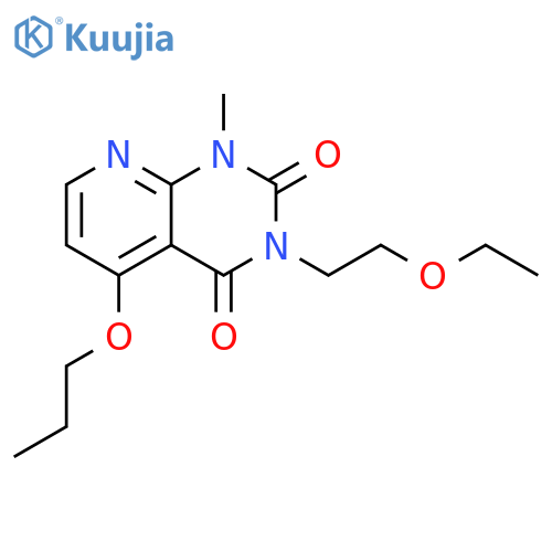 3-(2-ethoxyethyl)-1-methyl-5-propoxy-1H,2H,3H,4H-pyrido2,3-dpyrimidine-2,4-dione structure