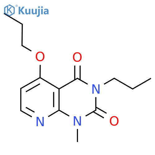 1-methyl-5-propoxy-3-propyl-1H,2H,3H,4H-pyrido2,3-dpyrimidine-2,4-dione structure