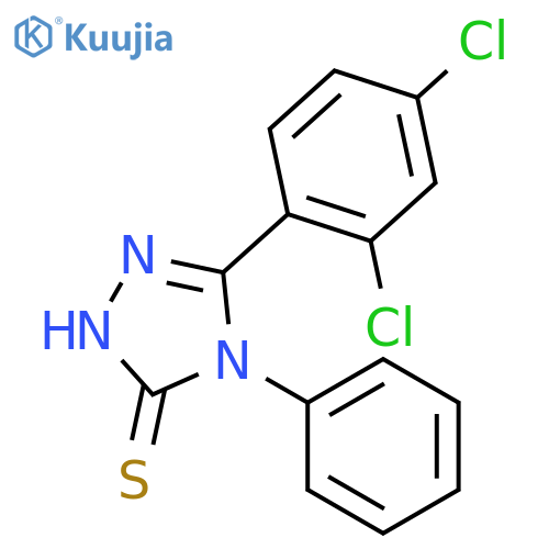 5-(2,4-Dichlorophenyl)-4-phenyl-4H-1,2,4-triazole-3-thiol structure