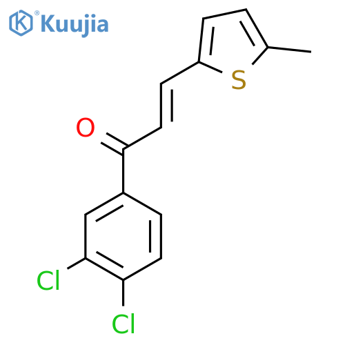 (2E)-1-(3,4-Dichlorophenyl)-3-(5-methylthiophen-2-yl)prop-2-en-1-one structure