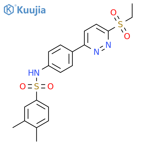 N-{4-6-(ethanesulfonyl)pyridazin-3-ylphenyl}-3,4-dimethylbenzene-1-sulfonamide structure