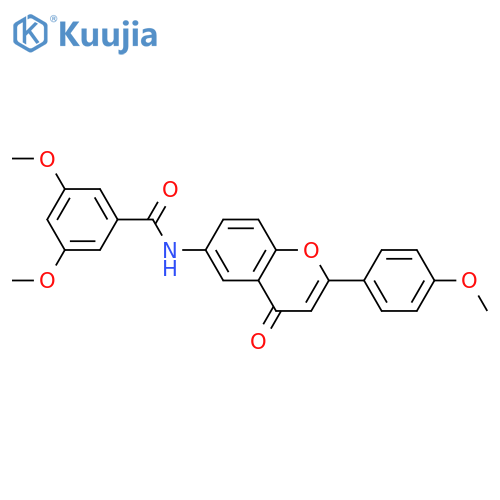 3,5-dimethoxy-N-2-(4-methoxyphenyl)-4-oxo-4H-chromen-6-ylbenzamide structure