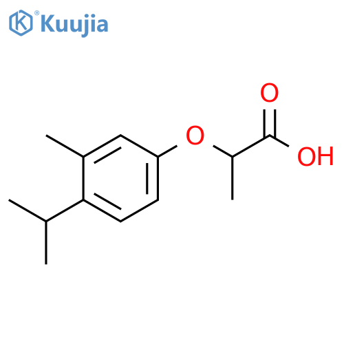 2-3-methyl-4-(propan-2-yl)phenoxypropanoic Acid structure
