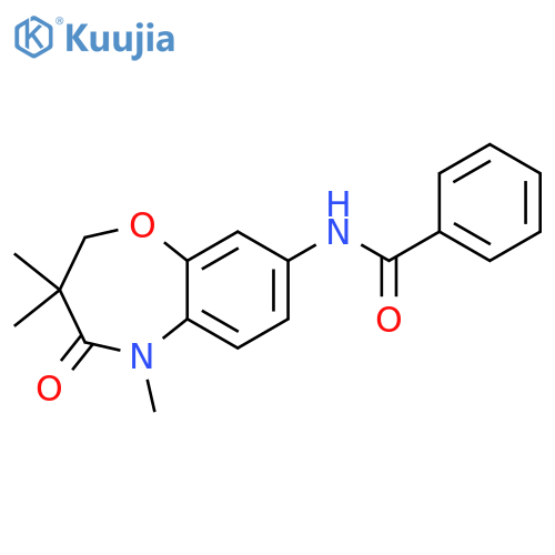 N-(3,3,5-trimethyl-4-oxo-2,3,4,5-tetrahydro-1,5-benzoxazepin-8-yl)benzamide structure