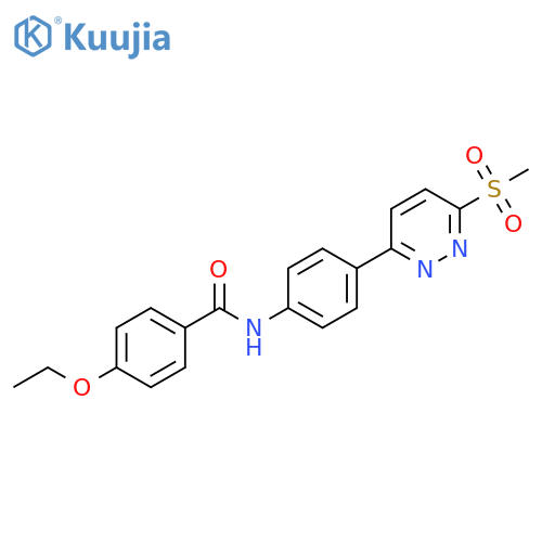 4-ethoxy-N-4-(6-methanesulfonylpyridazin-3-yl)phenylbenzamide structure