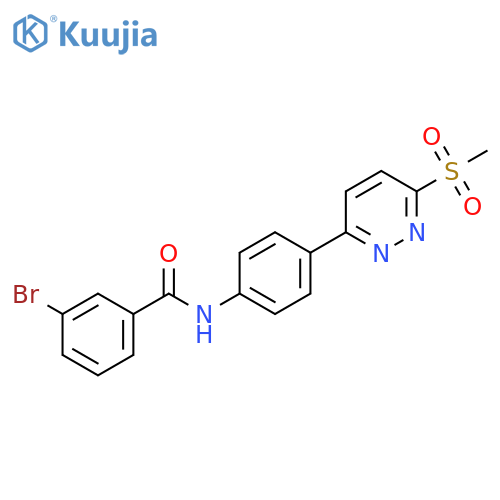 3-bromo-N-4-(6-methanesulfonylpyridazin-3-yl)phenylbenzamide structure