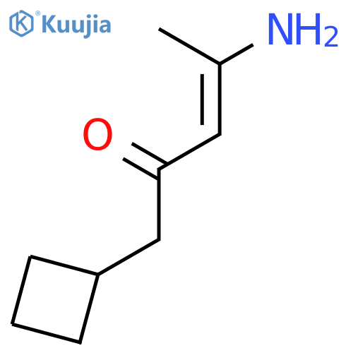 3-Penten-2-one, 4-amino-1-cyclobutyl- structure