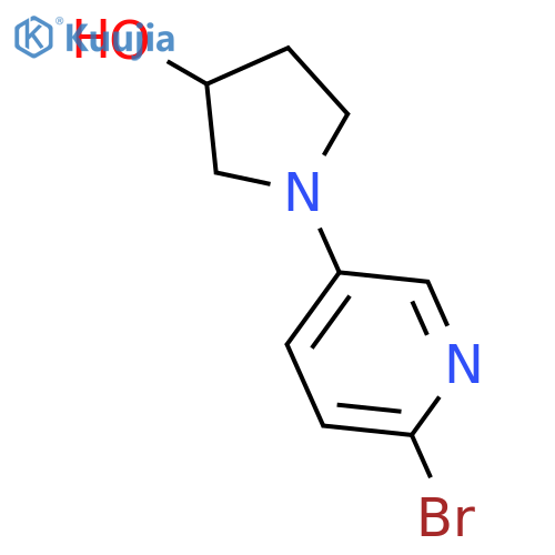 3-Pyrrolidinol, 1-(6-bromo-3-pyridinyl)-, (3R)- structure