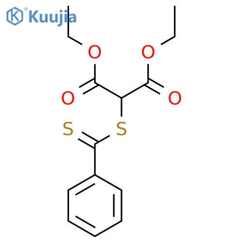 Diethyl [(benzenecarbothioyl)sulfanyl]propanedioate structure