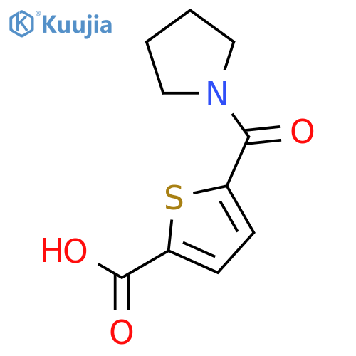 5-(pyrrolidine-1-carbonyl)thiophene-2-carboxylic Acid structure
