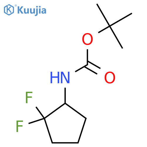 Tert-Butyl (2,2-difluorocyclopentyl)carbamate structure