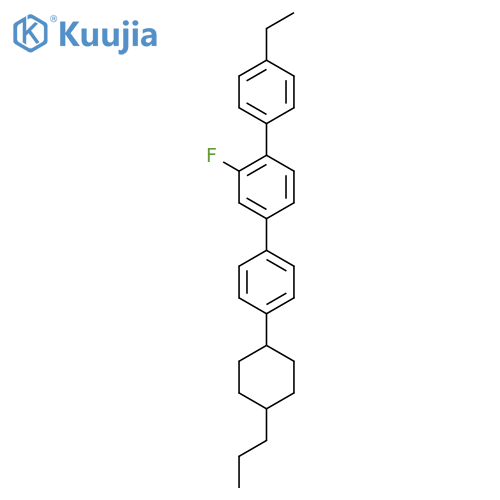 4-Ethyl-2'-fluoro-4''-(4-propylcyclohexyl)-1,1':4',1''-terphenyl structure