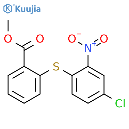 Methyl 2-((4-chloro-2-nitrophenyl)thio)benzoate structure