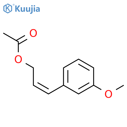 2-Propen-1-ol, 3-(3-methoxyphenyl)-, 1-acetate, (2Z)- structure